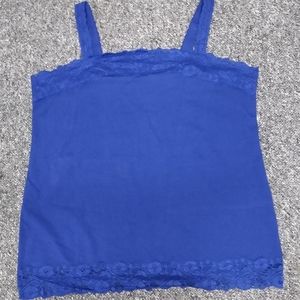 Blue Lace Camisole by Woman Within size 18-20